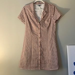 NWOT ModCloth Gingham Dress - Sz 6.